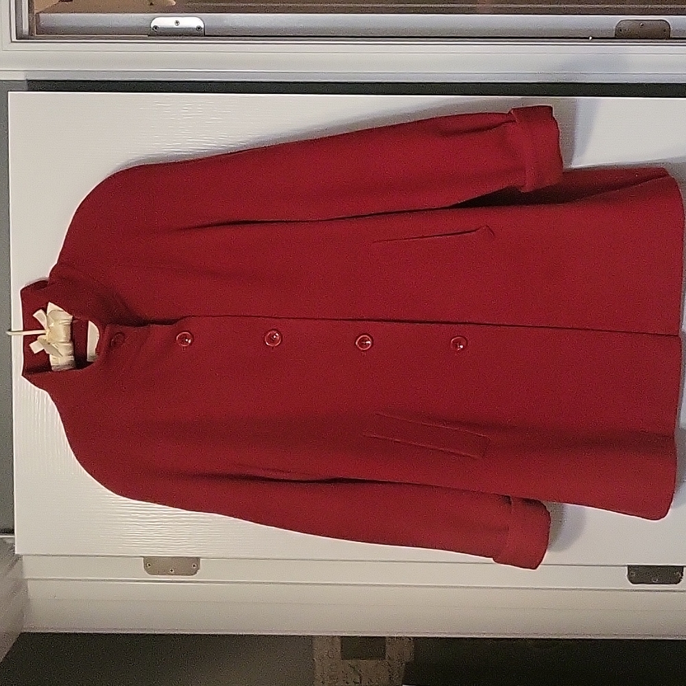 Appleseed's Red Wool Jacket - size 14 - good used condition